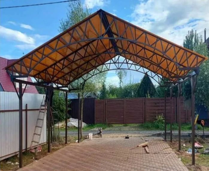 Двухскатные навесы